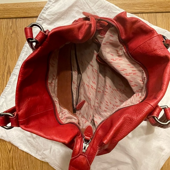 Liebeskind red leather bag with studs - Picture 2 of 5